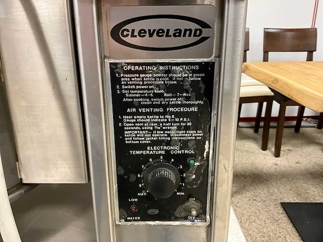 Cleveland ket-6-t kantelbare kookketel - 23l - afbeelding 10 van  11