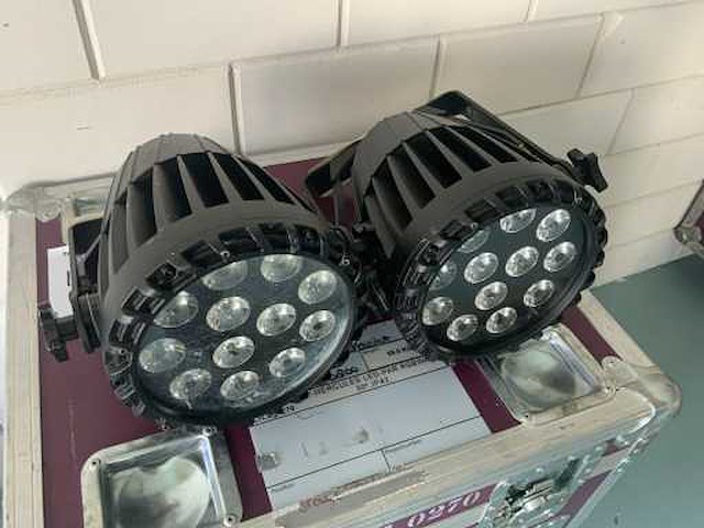 Clf hercules lile 0270 led-par in flightcase (4x) - afbeelding 2 van  6