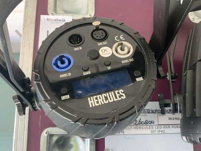 Clf hercules lile 0270 led-par in flightcase (4x) - afbeelding 3 van  6