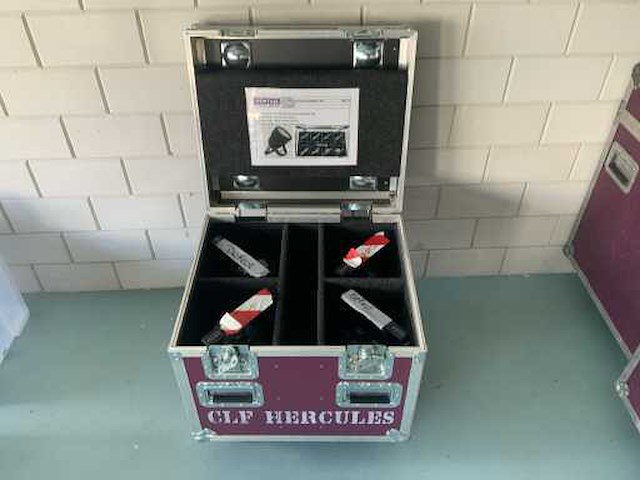 Clf hercules lile 0270 led-par in flightcase (4x) - afbeelding 5 van  6