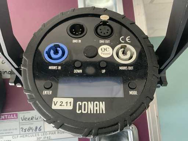 Clf hercules lile 0270 led-par in flightcase (4x) - afbeelding 4 van  6