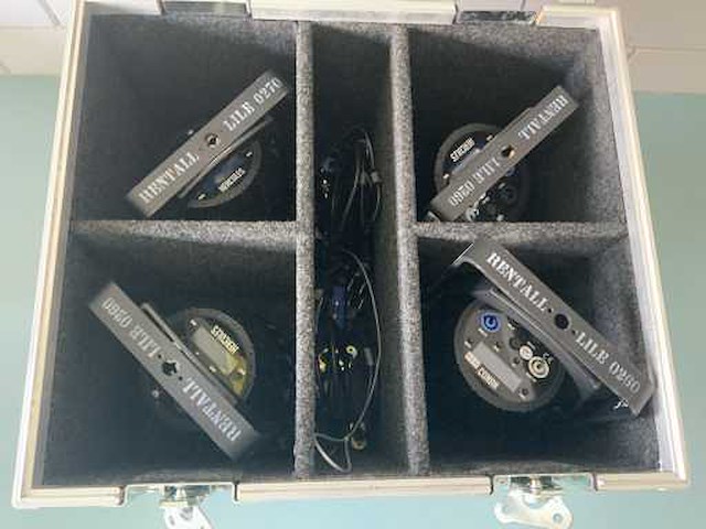 Clf hercules lile 0270 led-par in flightcase (4x) - afbeelding 6 van  6