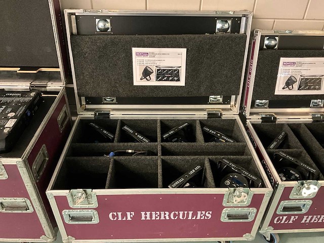 Clf hercules lile 0270 led-par in flightcase (6x) - afbeelding 6 van  8