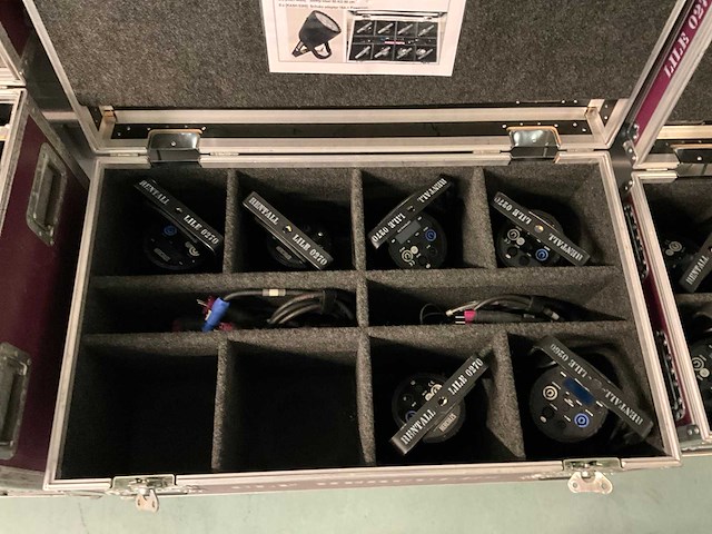 Clf hercules lile 0270 led-par in flightcase (6x) - afbeelding 7 van  8