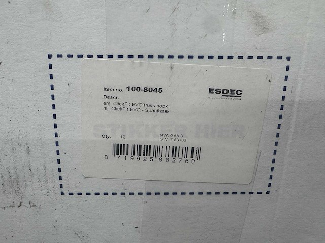 Clickfit evo - spanthaak (60x) - afbeelding 3 van  3