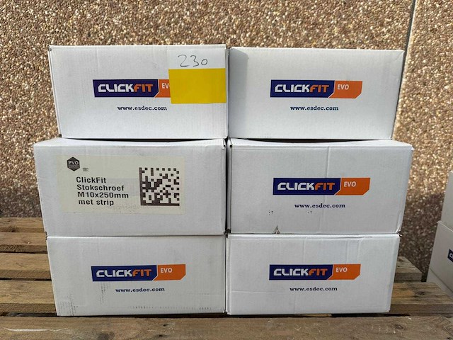 Clickfit evo stokschroef - m10x250mm (1008012) - (240x) - afbeelding 1 van  2