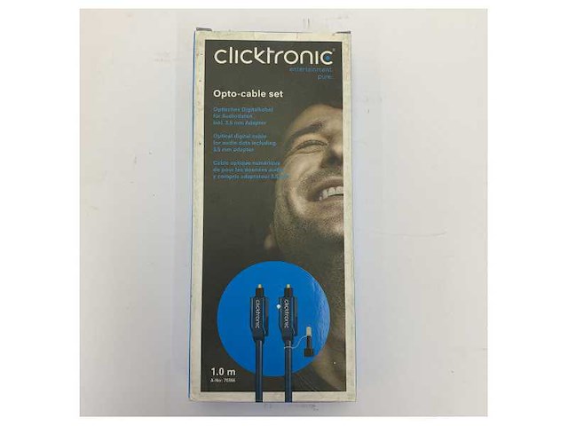Clicktronic sterke kabel optische glasvezel 1m - maritieme entertainment - afbeelding 4 van  5