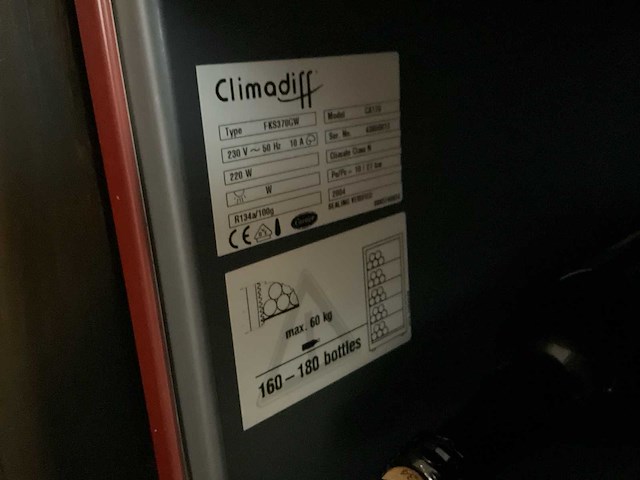 Climadiff ca170 wijnklimaatkast - afbeelding 4 van  4
