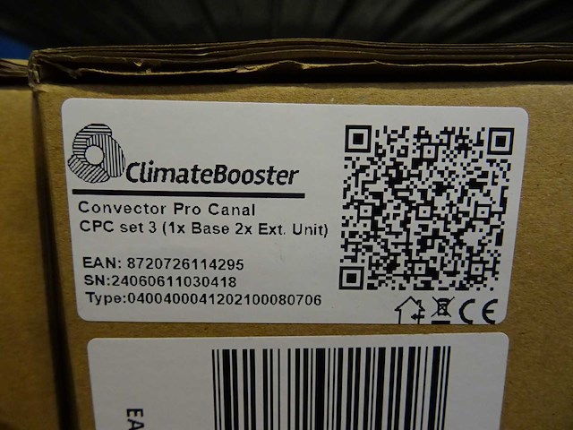 Climatebooster - - convector pro-canal set 3 - convectorventilator set (4x) - afbeelding 3 van  3