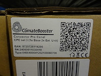 Climatebooster - - convector pro-canal set 3 - convectorventilator set (4x) - afbeelding 3 van  3