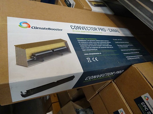 Climatebooster - convector pro-canal - cpc set 2 - convectorventilator set (2x) - afbeelding 2 van  2