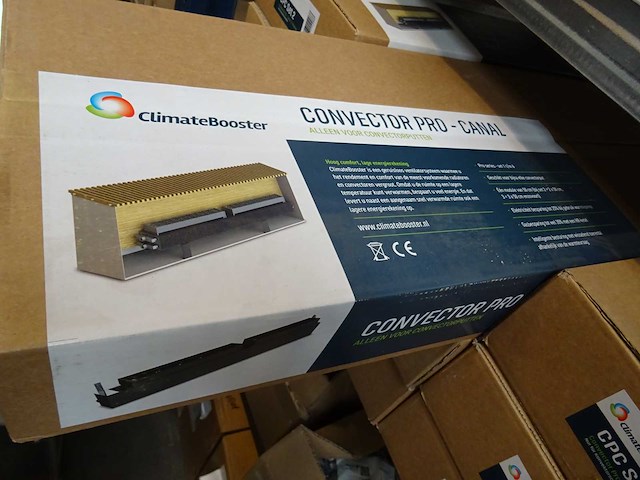 Climatebooster - convector pro-canal - cpc set 2 - convectorventilator set (4x) - afbeelding 2 van  2