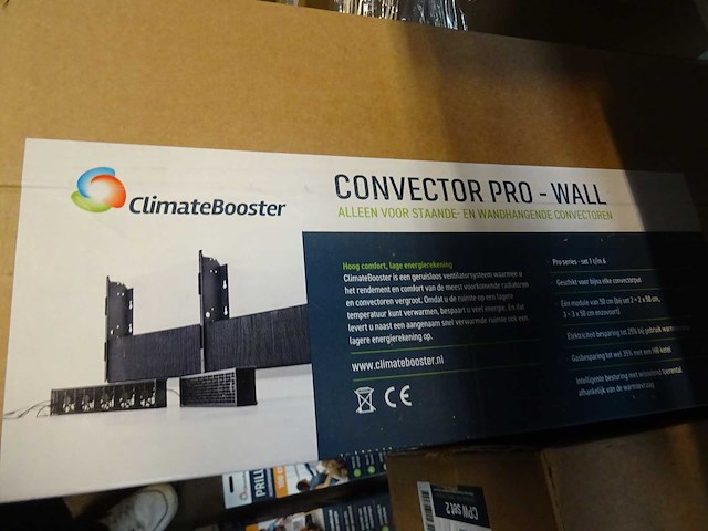 Climatebooster - convector pro-wall - cpw set 2 - convectorventilator set - afbeelding 2 van  2