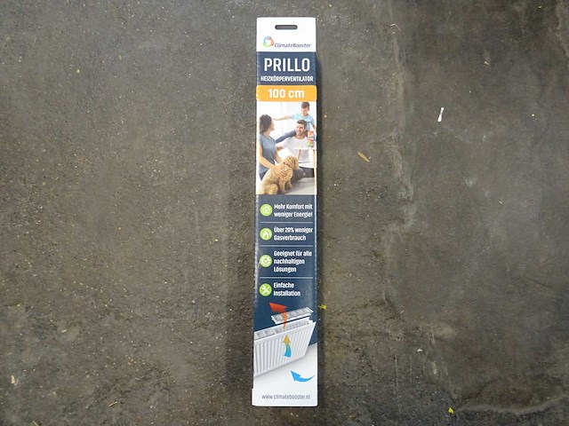 Climatebooster - prillo 100cm - radiatorventilator (2x) - afbeelding 1 van  1