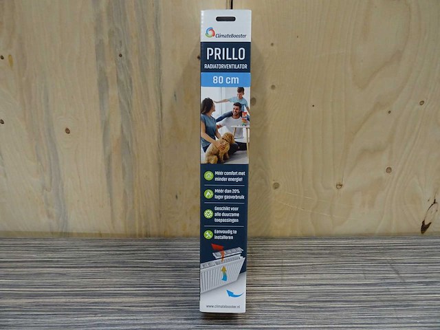 Climatebooster - prillo 80cm - radiatorventilator (4x) - afbeelding 1 van  1