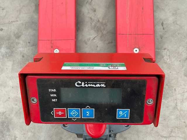 Climax pm20w palletwagen met weeginstallatie - afbeelding 5 van  6