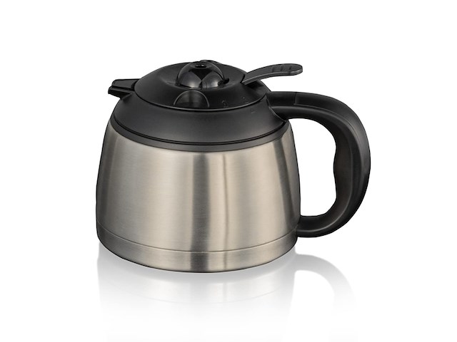 Cloer 5009 filter-koffiezetapparaa zwarte kunststof behuizing met roestvrij staal - afbeelding 2 van  6