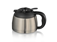 Cloer 5009 filter-koffiezetapparaa zwarte kunststof behuizing met roestvrij staal - afbeelding 2 van  6