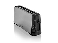 Cloer broodrooster met lange sleuf voor 2 schijven 880 w roestvrijstaal - afbeelding 2 van  4