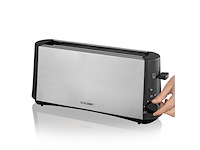 Cloer broodrooster met lange sleuf voor 2 schijven 880 w roestvrijstaal - afbeelding 4 van  4