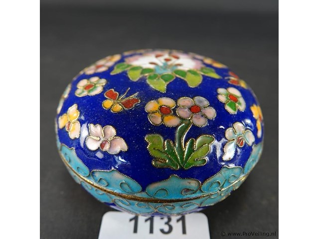 Cloisonne dekseldoos - afbeelding 1 van  5
