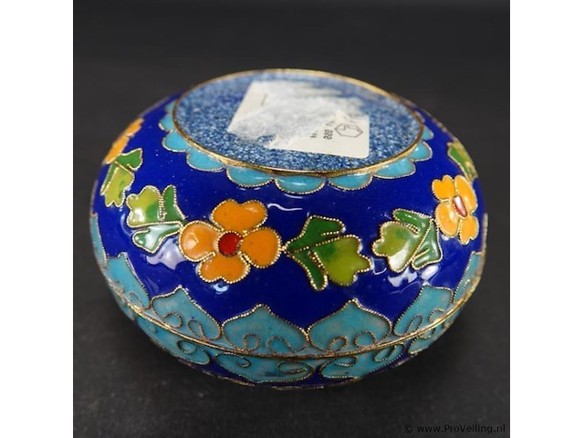 Cloisonne dekseldoos - afbeelding 4 van  5