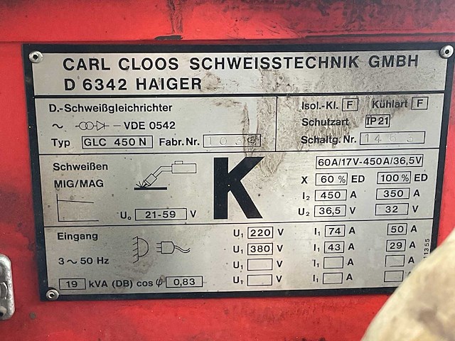 Cloos 450 n lasapparaat - afbeelding 2 van  5