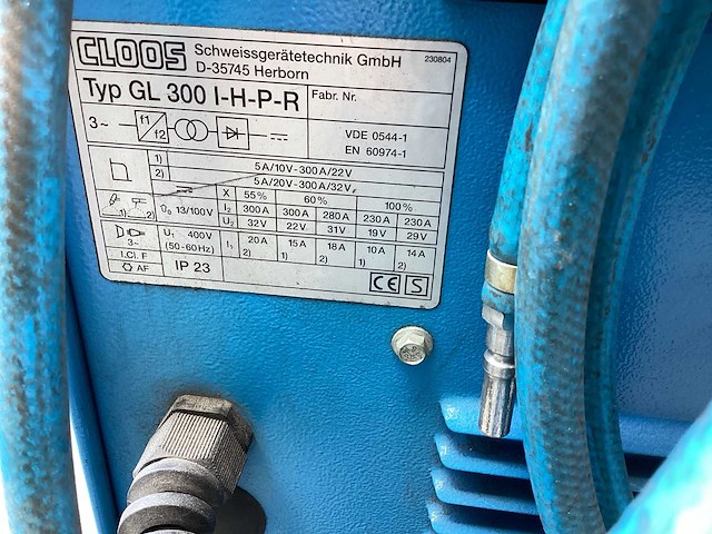 Cloos gl 300 i-h-p-r tig-lasmachine - afbeelding 8 van  8