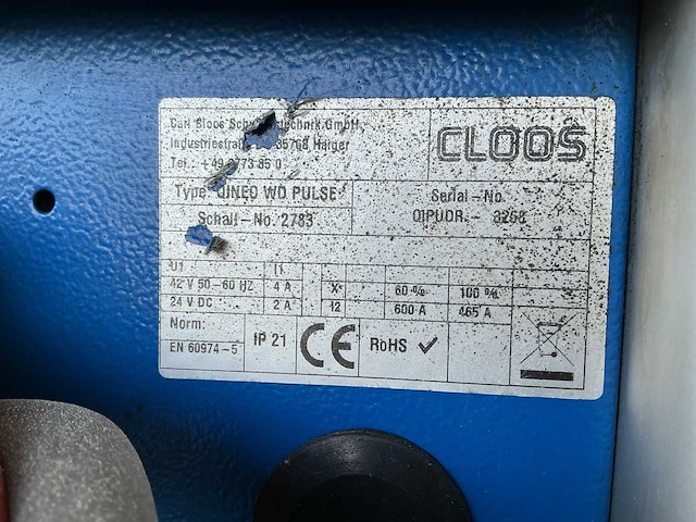 Cloos oineo wd pulse lasapparaat - afbeelding 10 van  10