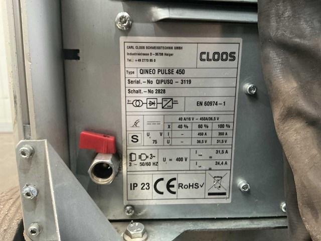 Cloos qineo 450 wd pulse lasapparaat - afbeelding 9 van  9