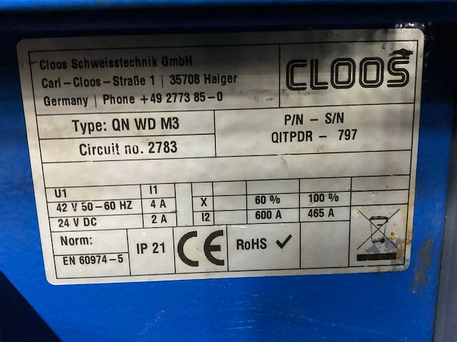 Cloos qineo tronic pulse 350 mig lasapparaat - afbeelding 8 van  11