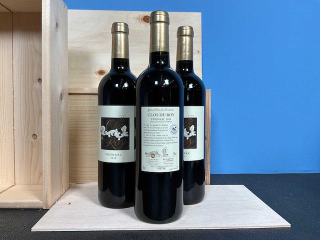 Clos de roy fronsac merlot rode wijn 2019 (3x) - afbeelding 2 van  3
