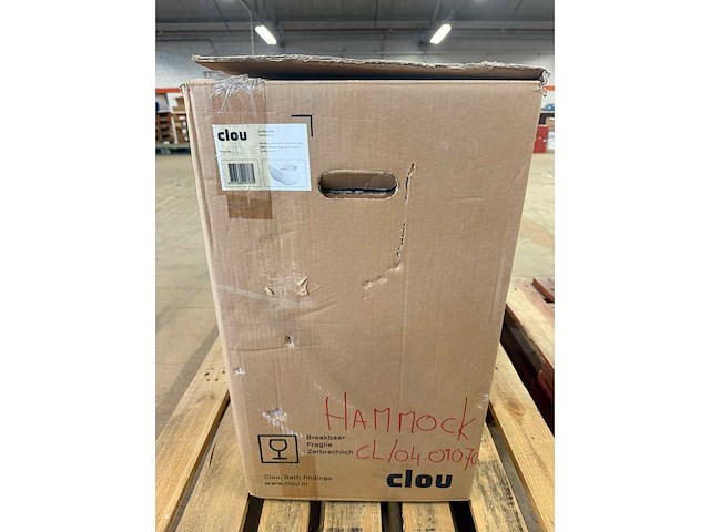 Clou - hammock - compact randloos wandcloset 49 cm diepspoel wit - afbeelding 2 van  3