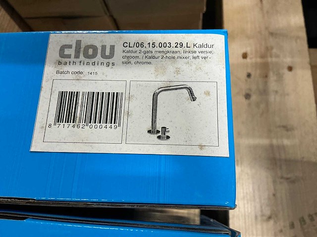 Clou kaldur 2-gats wastafelkraan (5x) - afbeelding 2 van  3