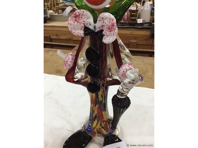 Clown ( murano ) h:36 - afbeelding 2 van  3