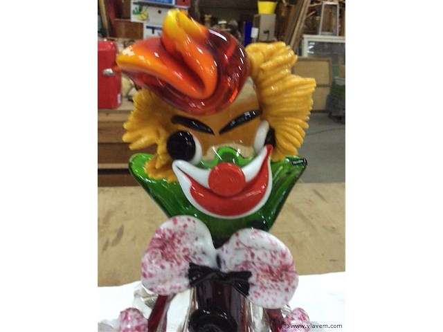Clown ( murano ) h:36 - afbeelding 3 van  3