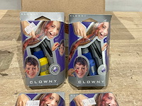Clowny haar en gezicht schmink (22x) - afbeelding 4 van  5
