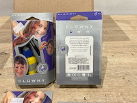 Clowny haar en gezicht schmink (22x) - afbeelding 5 van  5
