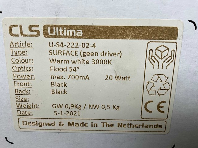 Cls u-s4-222-02-4 led armatuur (2x) - afbeelding 6 van  6