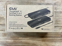 Club 3d thunderbolt 4 certified 11-in-1 docking station - afbeelding 1 van  2