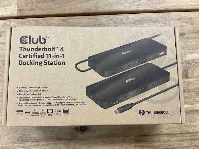 Club 3d thunderbolt 4 dockingstation - afbeelding 1 van  4