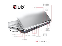 Club3d docking station usb type c 3.2 gen1 triple display dynamic - afbeelding 2 van  6