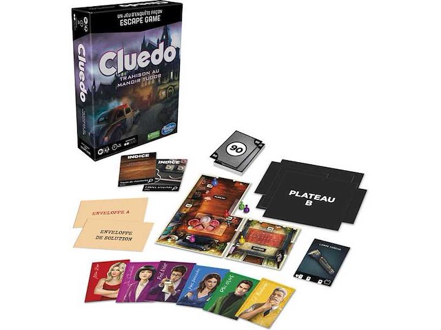 Cluedo: verraad bij huize tudor - (franstalig) bordspel (22x) - afbeelding 1 van  5