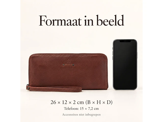 Clutch dr amsterdam, brown - afbeelding 6 van  6