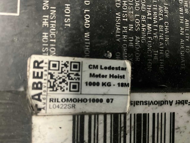 Cm lodestar motor hoist elektrische kettingtakel (4x) - afbeelding 9 van  9