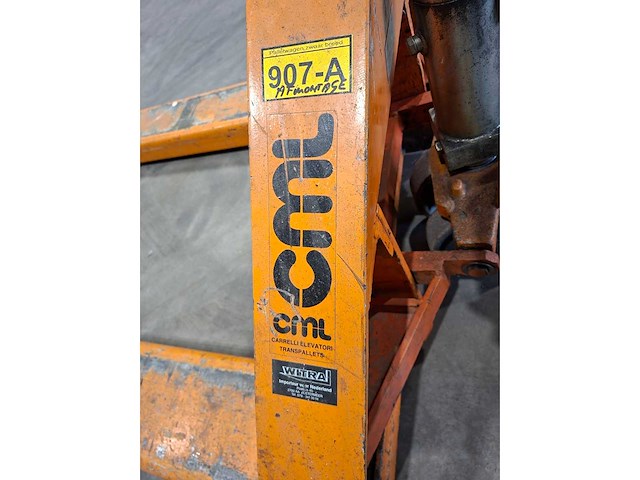 Cml - 2000 - 907-a - cml hand hydraulische palletwagen - afbeelding 2 van  7