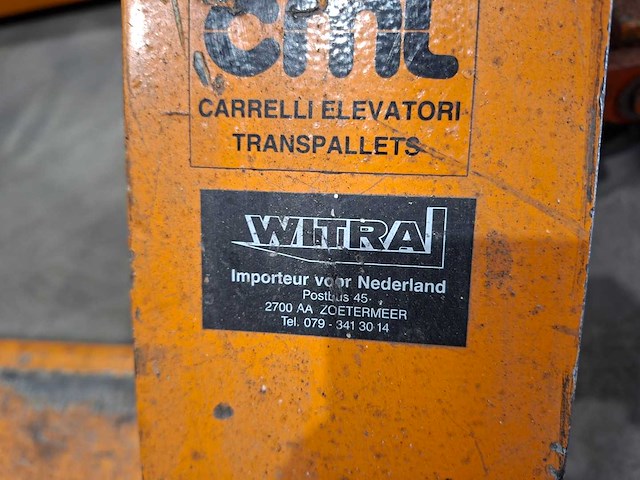 Cml - 2000 - 907-a - cml hand hydraulische palletwagen - afbeelding 3 van  7