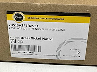 Cmp 20s16a2f1ra531 nikkel plated kabelverbinder 1/2” (40x) - afbeelding 2 van  2