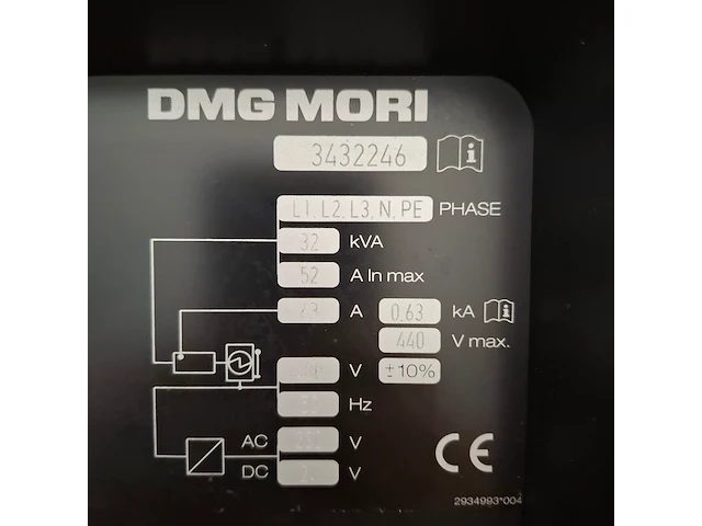 Cnc bewerkingscentrum, dmg mori, cmx 1100v, 2017 - afbeelding 11 van  29