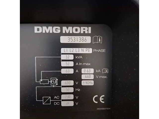 Cnc bewerkingscentrum, dmg mori, cmx 1100v, 2017 - afbeelding 4 van  29